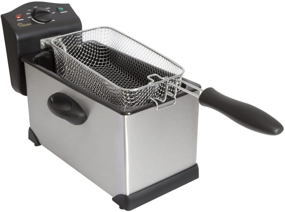 Kitchen & Dining |  Chard Df-3E, Electric Deep Fryer, Stainless Steel, 3 Liter, 1700 Watts Home Decor & Cleaning Chard