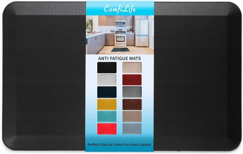 Kitchen & Dining |  Comfilife Anti Fatigue Floor Mat – 3/4 Inch Thick Perfect Kitchen Mat, Standing Desk Mat – Comfort At Home, Office, Garage – Durable – Stain Resistant – Non-Slip Bottom Education & Crafts Beige