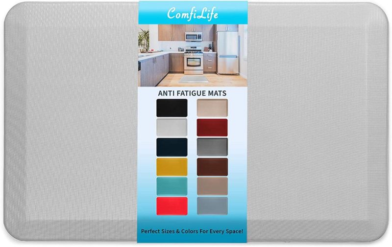 Kitchen & Dining |  Comfilife Anti Fatigue Floor Mat – 3/4 Inch Thick Perfect Kitchen Mat, Standing Desk Mat – Comfort At Home, Office, Garage – Durable – Stain Resistant – Non-Slip Bottom Education & Crafts Beige