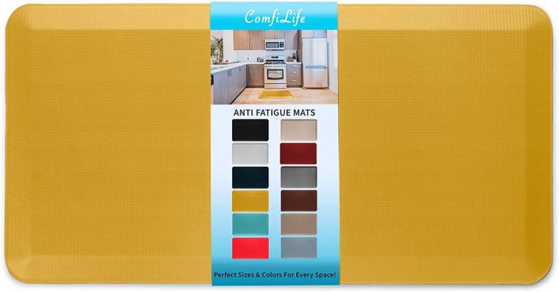 Kitchen & Dining |  Comfilife Anti Fatigue Floor Mat – 3/4 Inch Thick Perfect Kitchen Mat, Standing Desk Mat – Comfort At Home, Office, Garage – Durable – Stain Resistant – Non-Slip Bottom Education & Crafts Beige