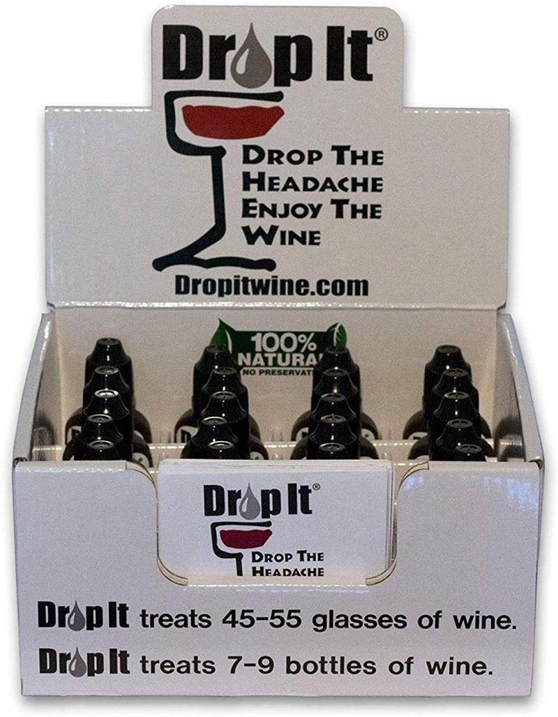 Kitchen & Dining |  Drop It Wine Drops, 1 Pack – Only Product To Naturally Remove Both Wine Sulfites And Wine Tannins – Can Eliminate Wine Headaches, Wine Allergies And Histamines In 20 Seconds – A Wine Wand Alternative Bar Tools & Drinkware Bar Tools & Drinkware