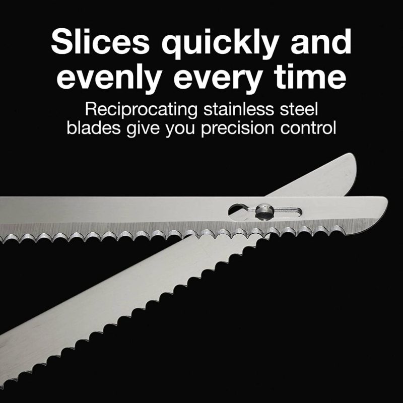 Kitchen & Dining |  Easy Slice Electric Knife For Carving Meats, Poultry, Bread, Crafting Foam And More, Lightweight With Contoured Grip, White Home Decor & Cleaning Kitchen & Dining