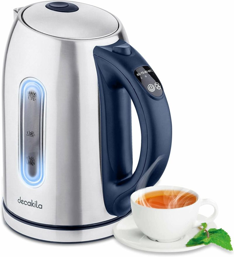 Kitchen & Dining |  Electric Kettle For Boiling Water, Tea Kettle With 5 Temperature Settings,1.7L Electric Tea Kettle Temperature Control With Auto-Shutoff And Boil-Dry, Stainless Steel, 1100W Coffee, Tea & Espresso Appliances Coffee, Tea & Espresso Appliances