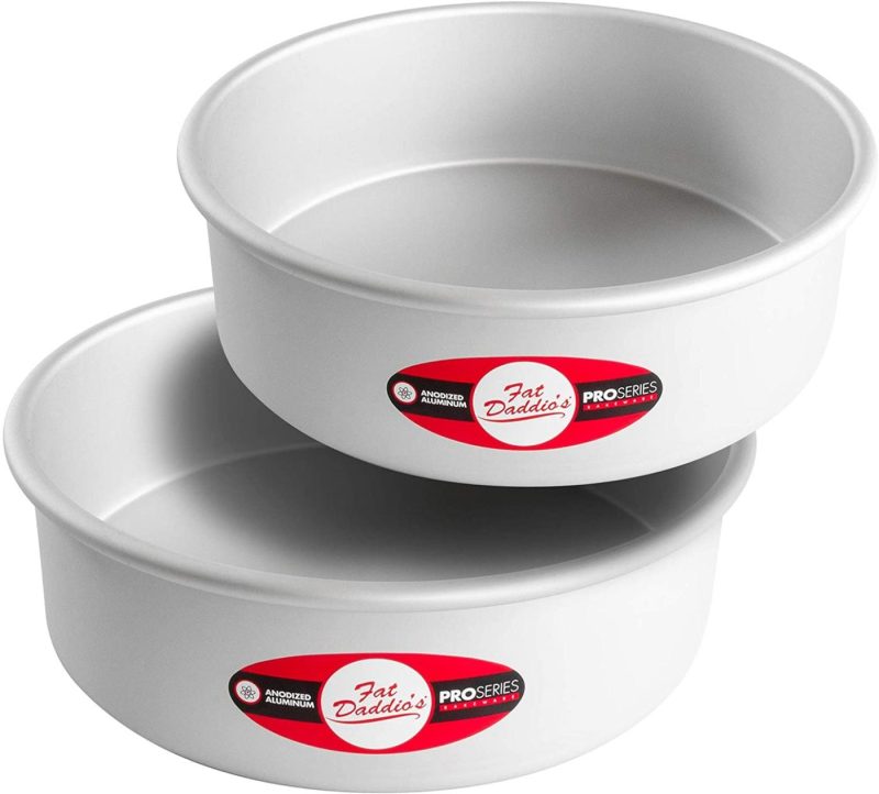 Kitchen & Dining |  Fat Daddio’s Anodized Aluminum Round Cake Pans, 2 Piece Set, 10 X 3 Inch Bakeware Bakeware