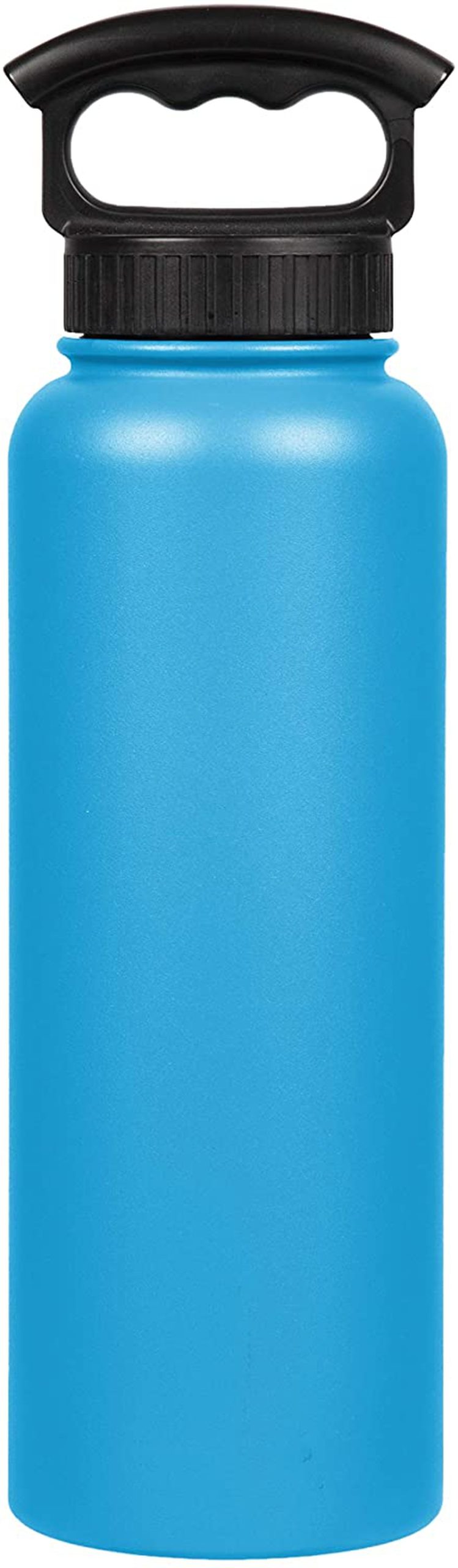 Kitchen & Dining |  Fifty/Fifty Double Wall Vacuum Insulated Water Bottle, Stainless Steel, Wide Mouth With Three Finger Cap Home Decor & Cleaning Crater Blue