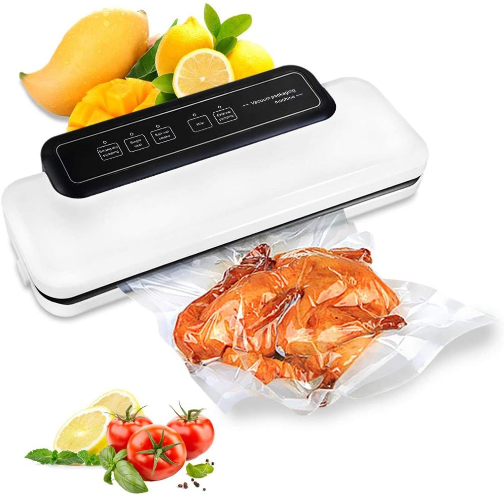 Kitchen & Dining |  Food Saver Vacuum Sealer Packing Machines For Sous Vide Food And Meat Preservation Freshness Automatic Vacuum Air Sealing System With Dry And Wet Modes,Led Indicator Lights,External Pumping,Accessory Hose Home Decor & Cleaning Kitchen & Dining