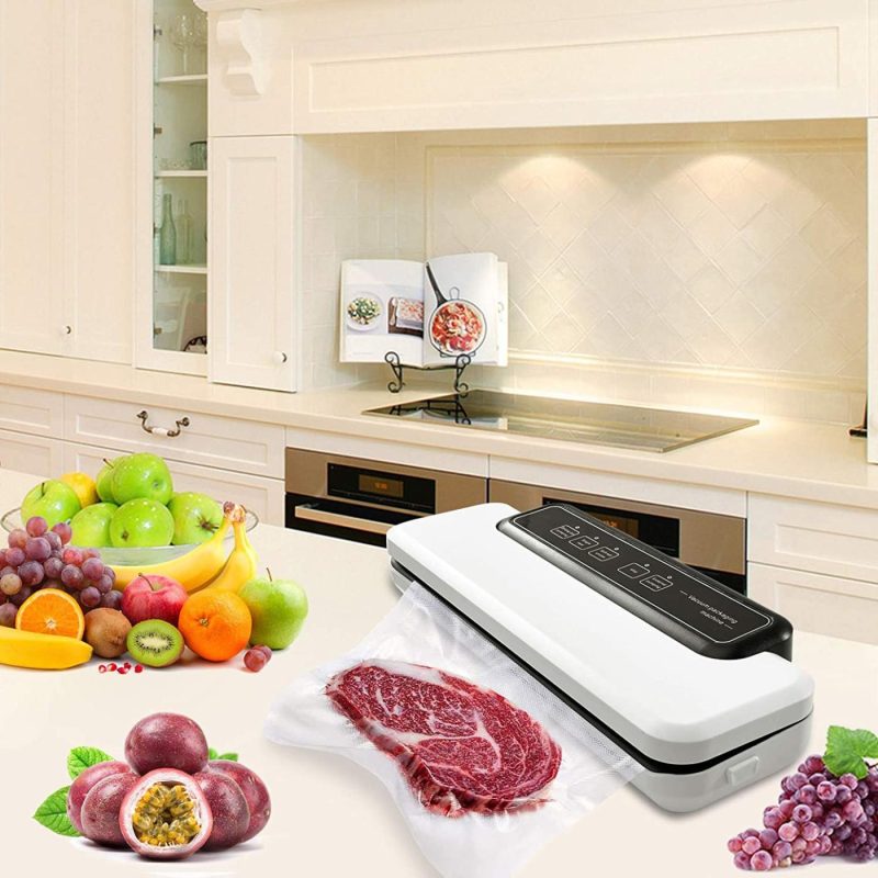 Kitchen & Dining |  Food Saver Vacuum Sealer Packing Machines For Sous Vide Food And Meat Preservation Freshness Automatic Vacuum Air Sealing System With Dry And Wet Modes,Led Indicator Lights,External Pumping,Accessory Hose Home Decor & Cleaning Kitchen & Dining