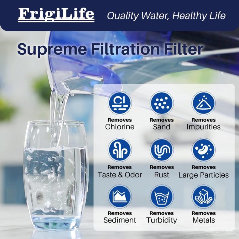 Kitchen & Dining |  Frigilife Crf-950Z Pitcher Water Filter Replacement With Pur Crf950Z, Ds-1800Z, Ppt700W, Cr-1100C, Ppt711W, Cr-6000C, Ppt710W, Ppf900Z, Compatible With More Pur Pitchers Dispensers, 6Pack Home Decor & Cleaning FrigiLife