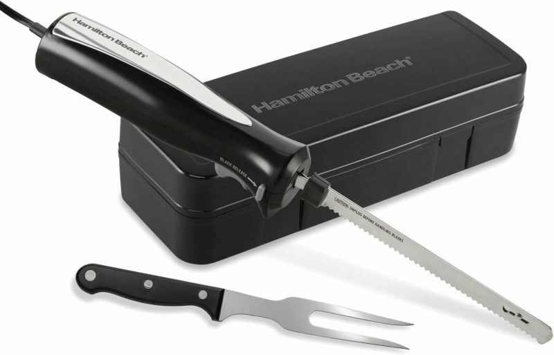 Kitchen & Dining |  Hamilton Beach Set Electric Carving Knife For Meats, Poultry, Bread, Crafting Foam And More, Storage Case And Serving Fork Included Home Decor & Cleaning Electric Carving Knife