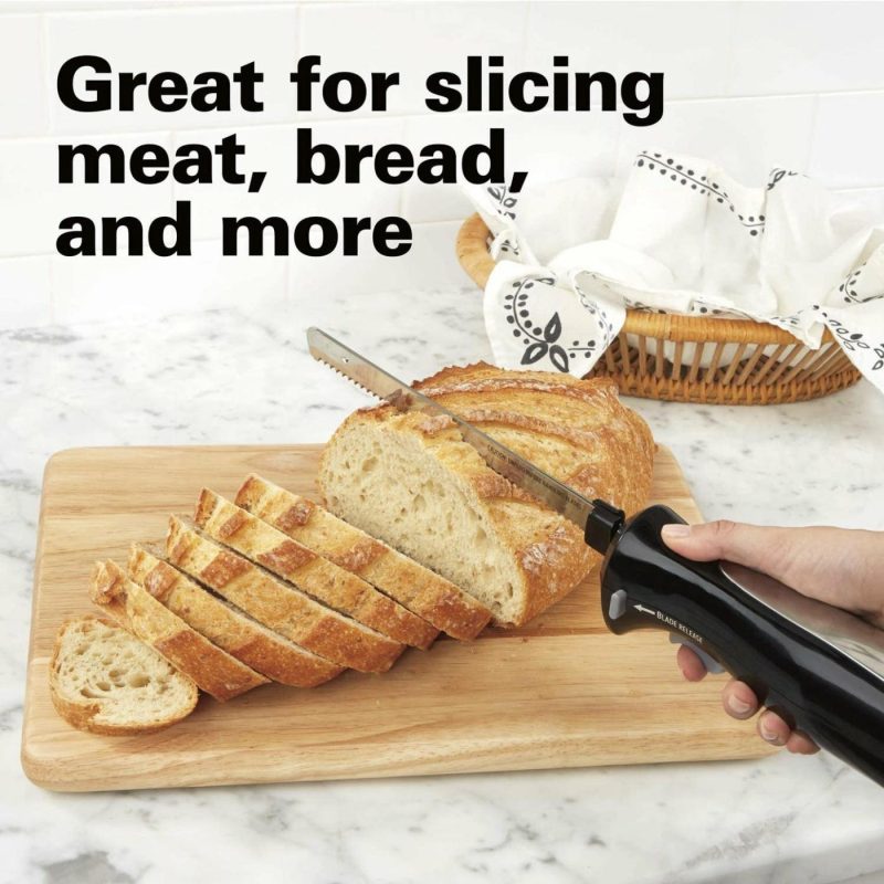 Kitchen & Dining |  Hamilton Beach Set Electric Carving Knife For Meats, Poultry, Bread, Crafting Foam And More, Storage Case And Serving Fork Included Home Decor & Cleaning Electric Carving Knife