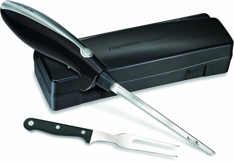 Kitchen & Dining |  Hamilton Beach Set Electric Carving Knife For Meats, Poultry, Bread, Crafting Foam And More, Storage Case And Serving Fork Included Home Decor & Cleaning Electric Carving Knife