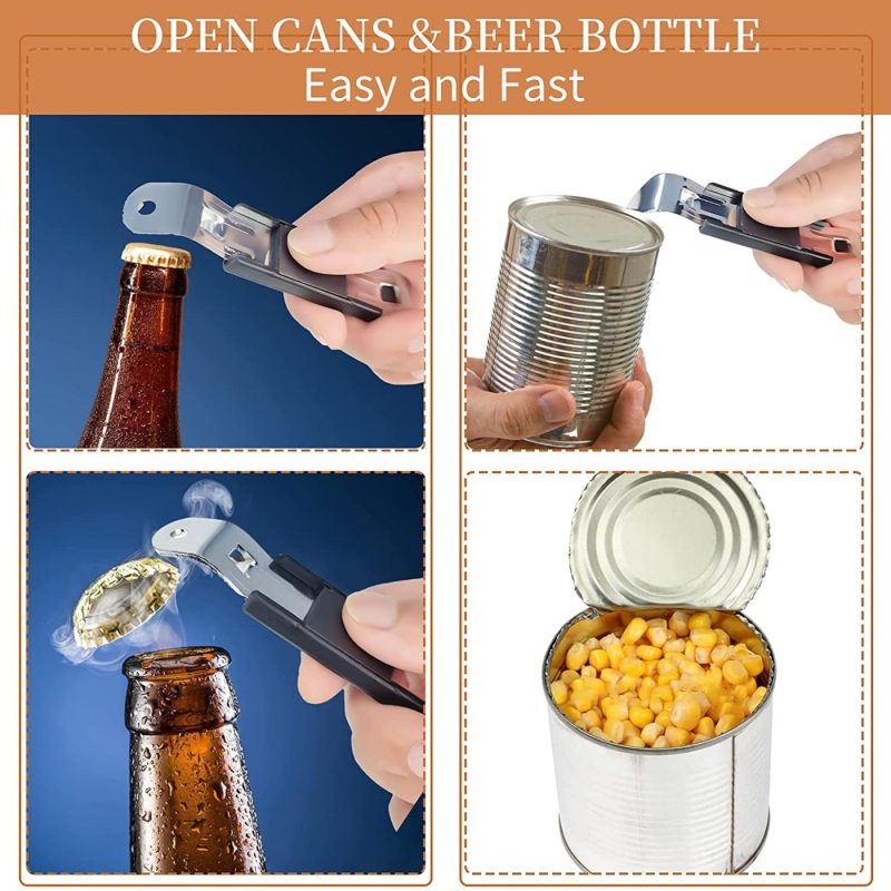 Kitchen & Dining |  Hand Held Bottle Opener With Magnet,Magnetic Bottle Openers,Stainless Steel Flat Bottle Opener For Refrigerator,Portable Can Opener,Can Tapper,Unique Beer Bottle Opener For Kitchen,Home,Bar(2) Home Decor & Cleaning 2