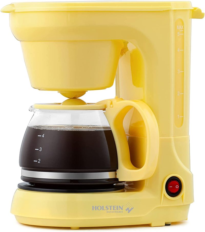 Kitchen & Dining |  Holstein Housewares – 5-Cup Compact Coffee Maker, Teal – Convenient And User Friendly With Auto Pause And Serve Functions,Hh-0914701E Coffee, Tea & Espresso Appliances Coffee, Tea & Espresso Appliances