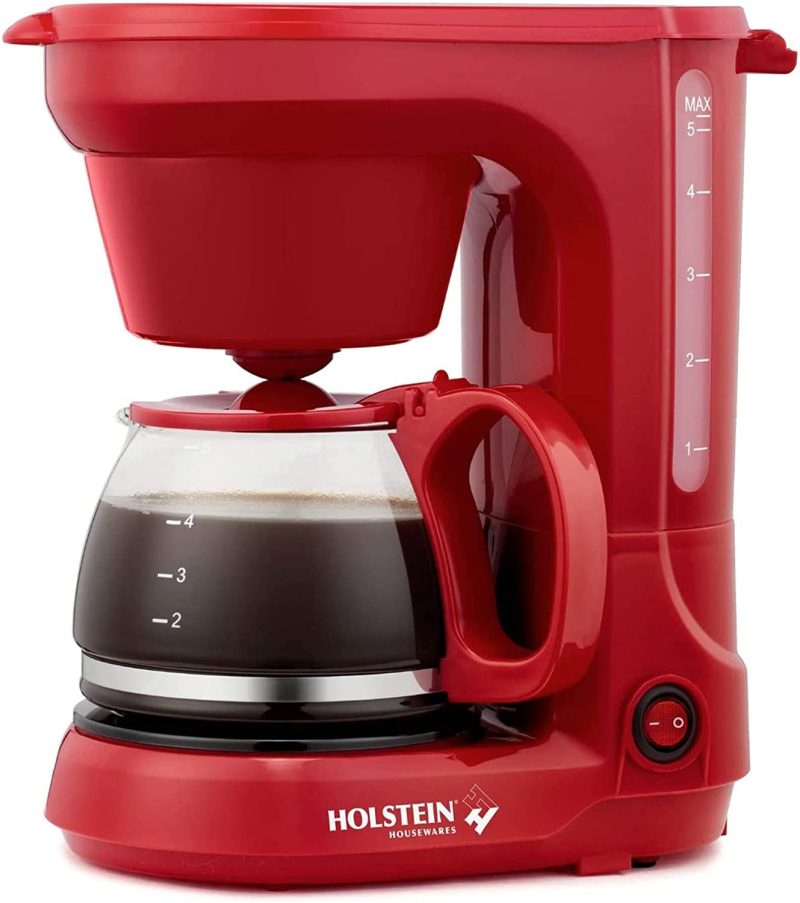 Kitchen & Dining |  Holstein Housewares – 5-Cup Compact Coffee Maker, Teal – Convenient And User Friendly With Auto Pause And Serve Functions,Hh-0914701E Coffee, Tea & Espresso Appliances Coffee, Tea & Espresso Appliances