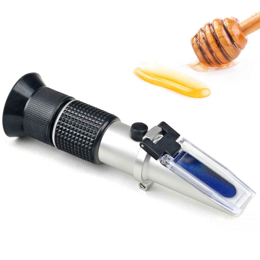 Kitchen & Dining |  Honey Refractometer For Honey Moisture, Brix And Baume, 3-In-1 Uses, 58-90% Brix Scale Range Honey Moisture Tester, With Atc, Ideal For Honey, Maple Syrup, And Molasses, Bee Keeping Supplies Home Brewing & Wine Making aichose