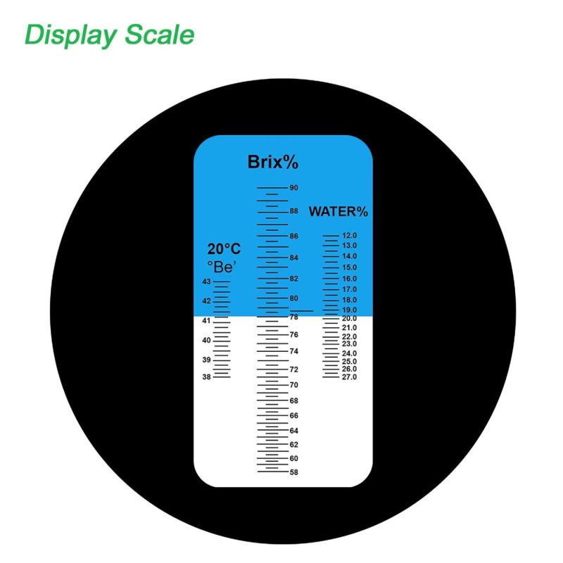 Kitchen & Dining |  Honey Refractometer For Honey Moisture, Brix And Baume, 3-In-1 Uses, 58-90% Brix Scale Range Honey Moisture Tester, With Atc, Ideal For Honey, Maple Syrup, And Molasses, Bee Keeping Supplies Home Brewing & Wine Making aichose