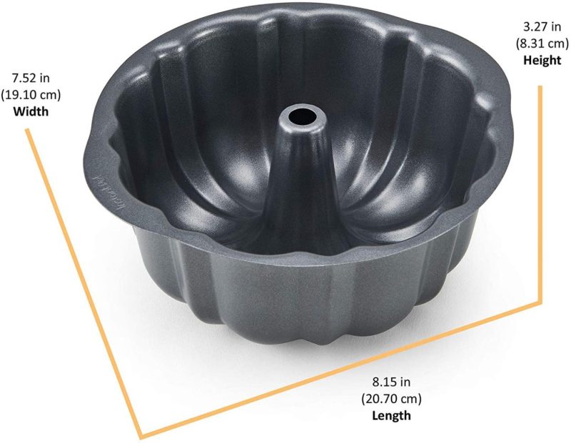 Kitchen & Dining |  Instant Pot Official Springform Pan, 7.5-Inch, Gray & Pot Official Fluted Cake Pan, 7-Inch, Gray Bakeware Bakeware