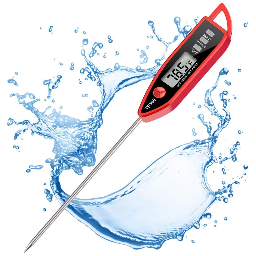 Kitchen & Dining |  Instant Read Meat Thermometer Food Thermometer Cooking Thermometer Kitchen Candy Thermometer With Fahrenheit/Celsius(℉/℃) Switch For Oil Deep Fry Bbq Grill Smoker Thermometer By Aiktryee Home Decor & Cleaning AikTryee