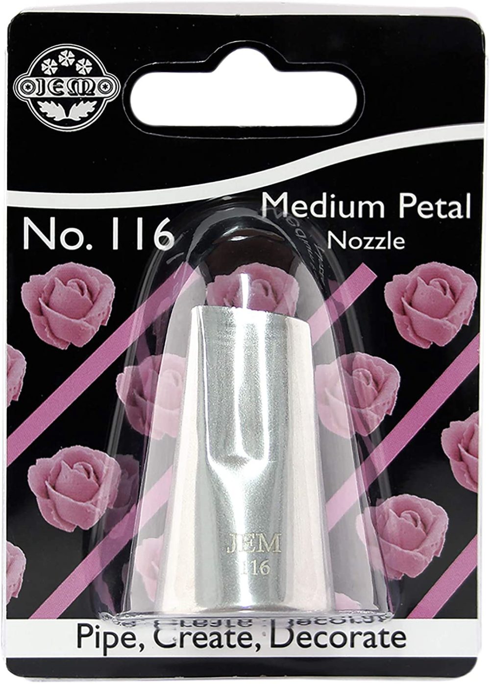 Kitchen & Dining |  Jem Large Petal/Ruffle Piping Nozzle-Cake Decorating Tip #116, Standard, Silver Bakeware Bakeware