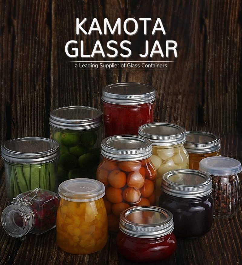 Kitchen & Dining |  Kamota Mason Jars 12 Oz With Regular Lids And Bands, Ideal For Jam, Honey, Wedding Favors, Shower Favors, Baby Foods, Diy Magnetic Spice Jars, 12 Pack, 20 Whiteboard Labels Included Cookware Cookware