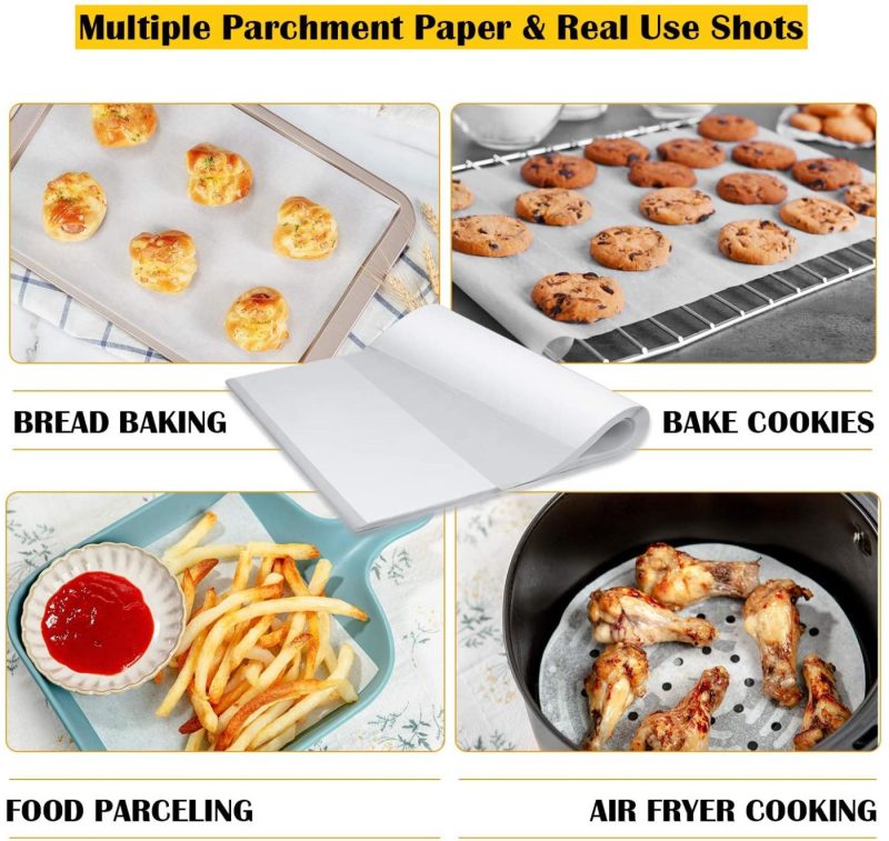 Kitchen & Dining |  Katbite 16X24 Inch Heavy Duty Parchment Paper Sheets, 100Pcs Precut Non-Stick Full Parchment Sheets For Baking, Cooking, Grilling, Frying And Steaming, Full Sheet Baking Pan Liners, Commercial Baking Bakeware Bakeware