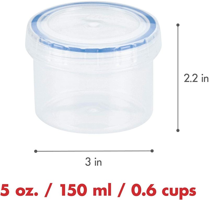 Kitchen & Dining |  Lock & Lock Easy Essentials Twist Food Storage Lids/Airtight Containers, Bpa Free, Short – 5 Oz – For Candies, Clear Home Decor & Cleaning Kitchen & Dining