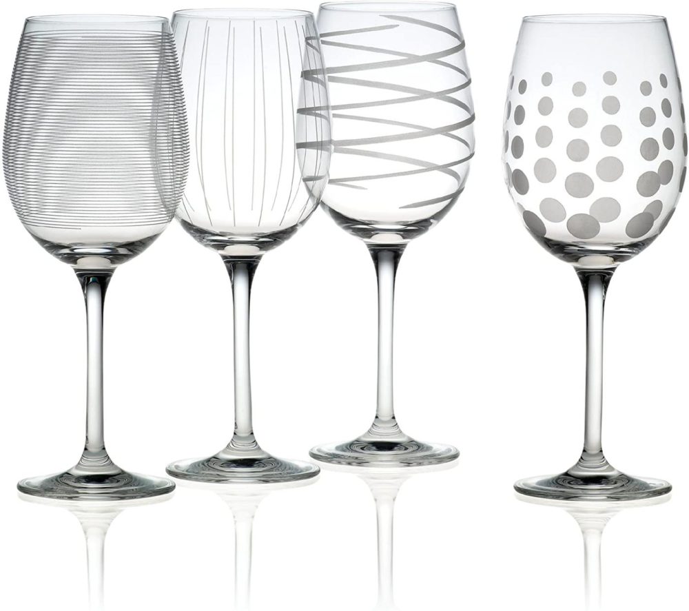 Kitchen & Dining |  Mikasa Cheers White Wine Glasses, Clear, Set Of 4 – Sw910-403 Dining & Entertaining Dining & Entertaining