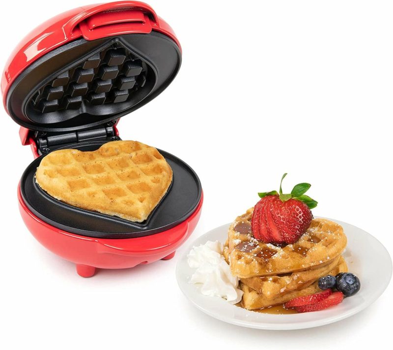 Kitchen & Dining |  Mini Personal Electric Waffle Make Home Decor & Cleaning Aqua