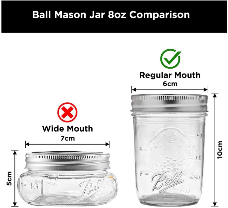 Kitchen & Dining |  Minliving Silicone Mason Jar Protector Sleeve 8Oz (Half Pint) Fits Ball, Kerr Regular-Mouth Jars, Kids Cup Holder (Blue, 1) Jar Not Included Previously Known As Hallgems Cookware Blue