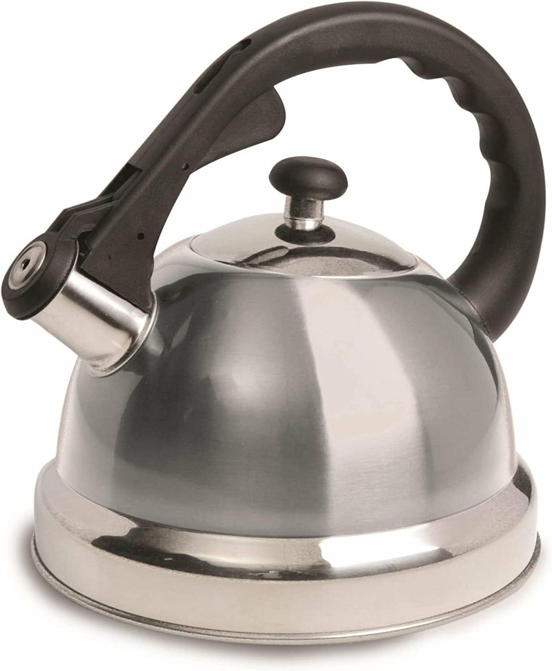 Kitchen & Dining |  Mr. Coffee Carterton Stainless Steel Whistling Tea Kettle, 1.5-Quart Cookware Brushed Satin