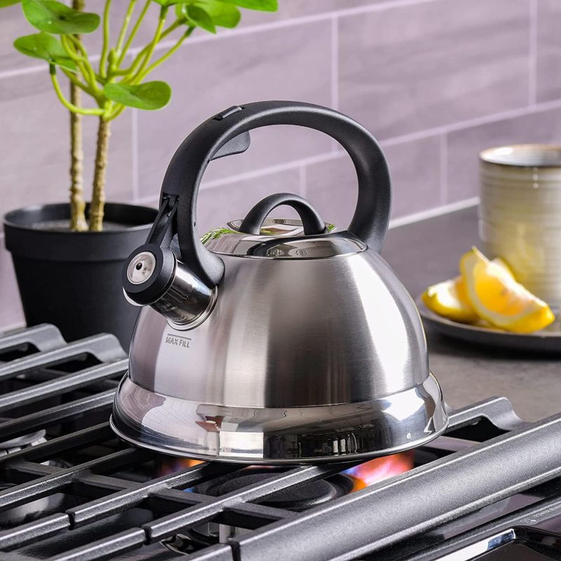 Kitchen & Dining |  Mr. Coffee Flintshire Stainless Steel Whistling Tea Kettle Cookware Brushed Satin