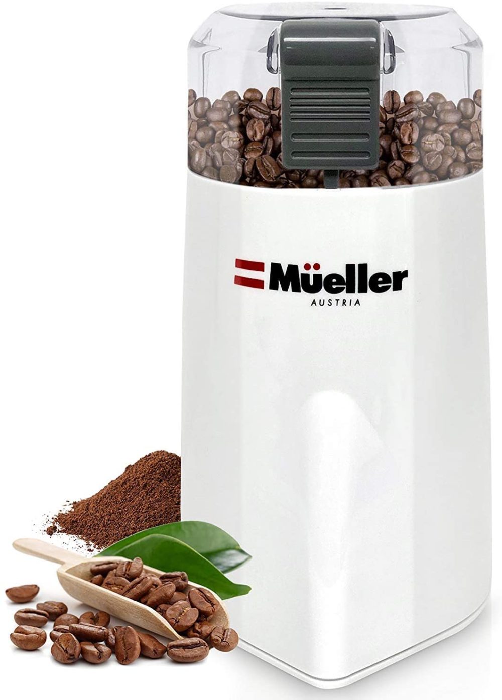 Kitchen & Dining |  Mueller Austria Hypergrind Precision Electric Spice/Coffee Grinder Mill With Large Grinding Capacity And Hd Motor Also For Spices, Herbs, Nuts, Grains, White Coffee, Tea & Espresso Appliances Coffee, Tea & Espresso Appliances