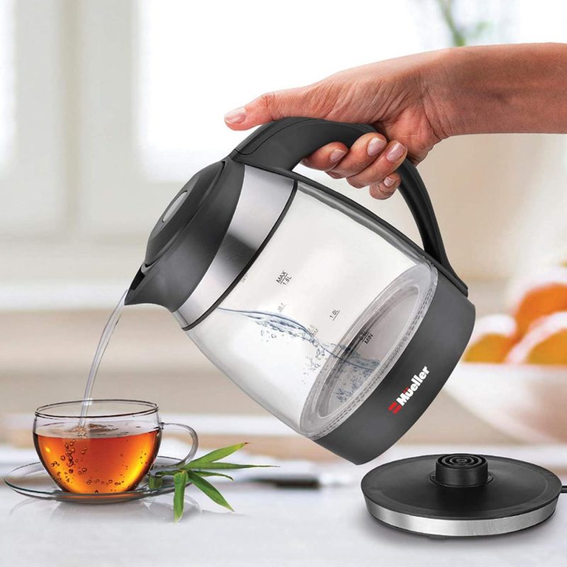 Kitchen & Dining |  Mueller Ultra Kettle: Model No. M99S 1500W Electric Kettle With Speedboil Tech, 1.8 Liter Cordless With Led Light, Borosilicate Glass, Auto Shut-Off And Boil-Dry Protection Coffee, Tea & Espresso Appliances Coffee, Tea & Espresso Appliances