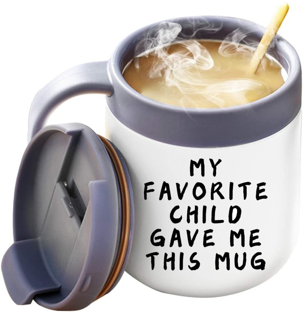 Kitchen & Dining |  My Favorite Child Gave Me This Mug – Insulated Travel Tea Coffee Mug With Handle And Lid Home Decor & Cleaning IDOKER