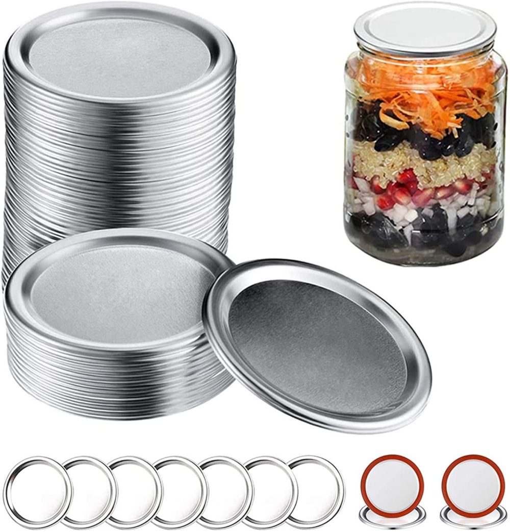 Kitchen & Dining |  Orijoyna 30Pcs Canning Lids – For Regular Mason Ball, Kerr Jars Mouth Split-Type Canning Lid – Airtight Leakproof Split-Type Storage (30-Count, 70Mm) Cookware Cookware