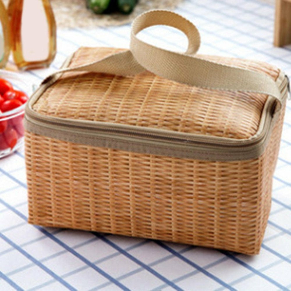 Kitchen & Dining |  Outdoor Insulated Waterproof Rattan Food Container Basket Dining & Entertaining Dining & Entertaining