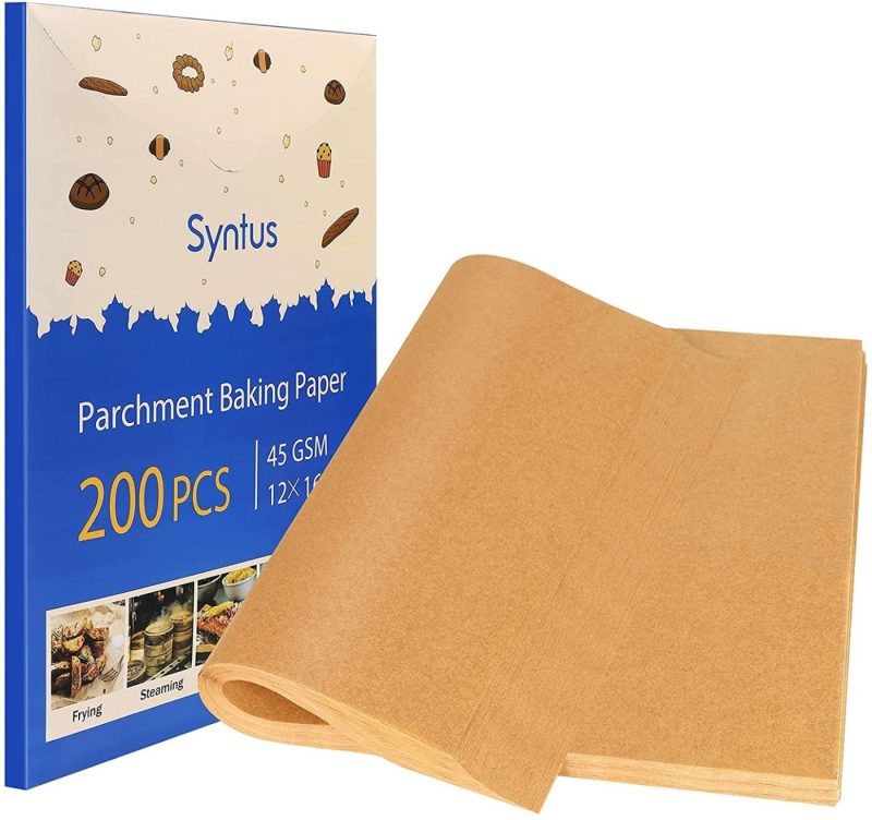 Kitchen & Dining |  Parchment Paper Sheets Non-Stick Precut 12 X 16 Inch Unbleached Baking Papers For Cookies Steaming Bread Cup Cake Grilling Air Fryer Bakeware Bakeware