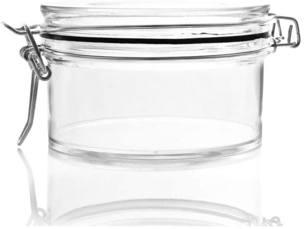 Kitchen & Dining |  Plastic Flat Mason Jar – 10 Oz | Clear | 1 Pc Cookware Cookware