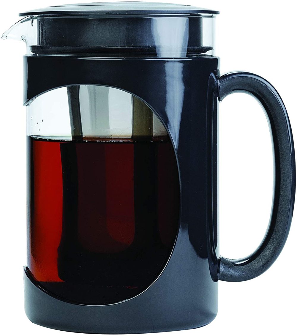 Kitchen & Dining |  Primula Burke Deluxe Cold Brew Iced Coffee Maker, Comfort Grip Handle, Durable Glass Carafe, Removable Mesh Filter, Perfect 6 Cup Size, Dishwasher Safe, 1.6 Qt, Black Coffee, Tea & Espresso Appliances black