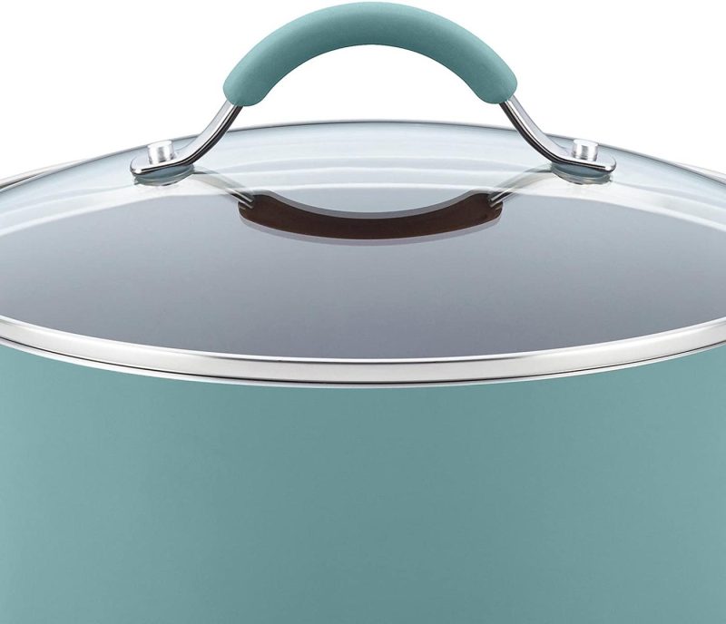 Kitchen & Dining |  Rachael Ray Cucina Nonstick Cookware Pots And Pans Set, 12 Piece, Agave Blue Cookware Agave Blue