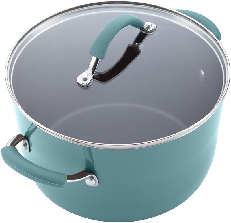 Kitchen & Dining |  Rachael Ray Cucina Nonstick Cookware Pots And Pans Set, 12 Piece, Agave Blue Cookware Agave Blue