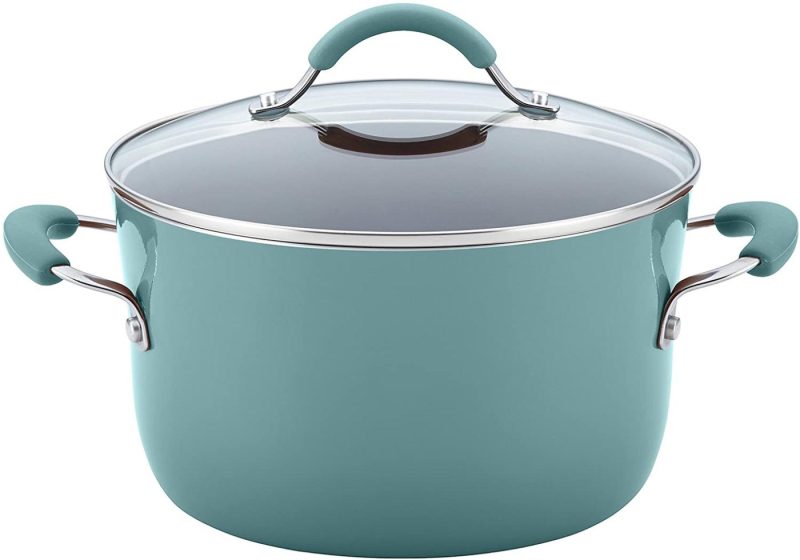 Kitchen & Dining |  Rachael Ray Cucina Nonstick Cookware Pots And Pans Set, 12 Piece, Agave Blue Cookware Agave Blue