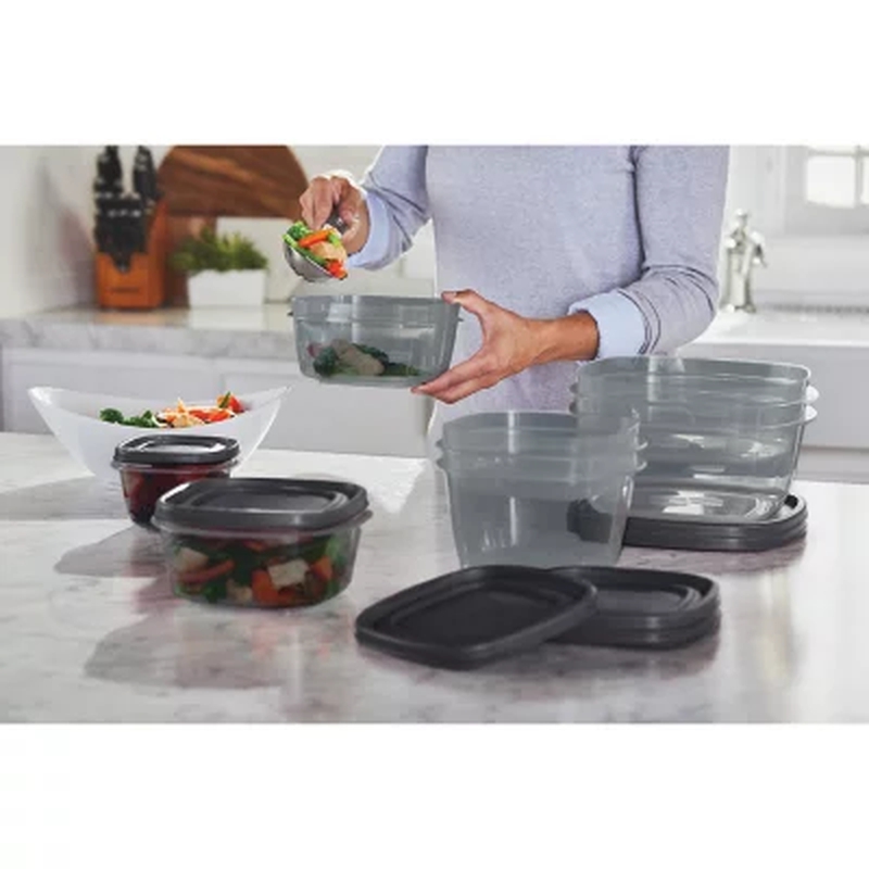 Kitchen & Dining |  Rubbermaid Easy Find Lids Food Storage Containers With Silvershield Antimicrobial Product Protection, 46-Piece Set Home Decor & Cleaning Does Not Apply