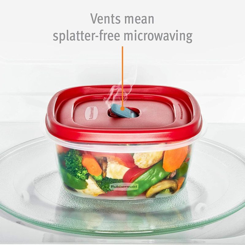 Kitchen & Dining |  Rubbermaid Easy Find Vented Lids Food Storage Containers Home Decor & Cleaning Kitchen & Dining