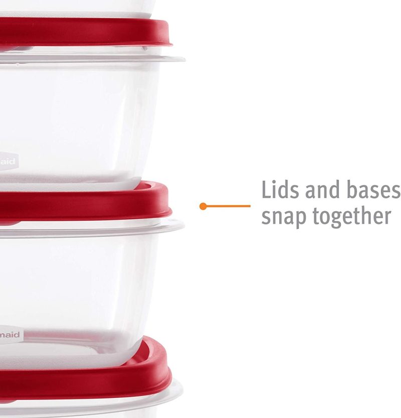 Kitchen & Dining |  Rubbermaid Easy Find Vented Lids Food Storage Containers Home Decor & Cleaning Kitchen & Dining