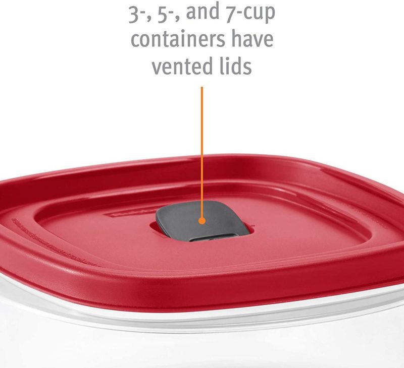 Kitchen & Dining |  Rubbermaid Easy Find Vented Lids Food Storage Containers Home Decor & Cleaning Kitchen & Dining