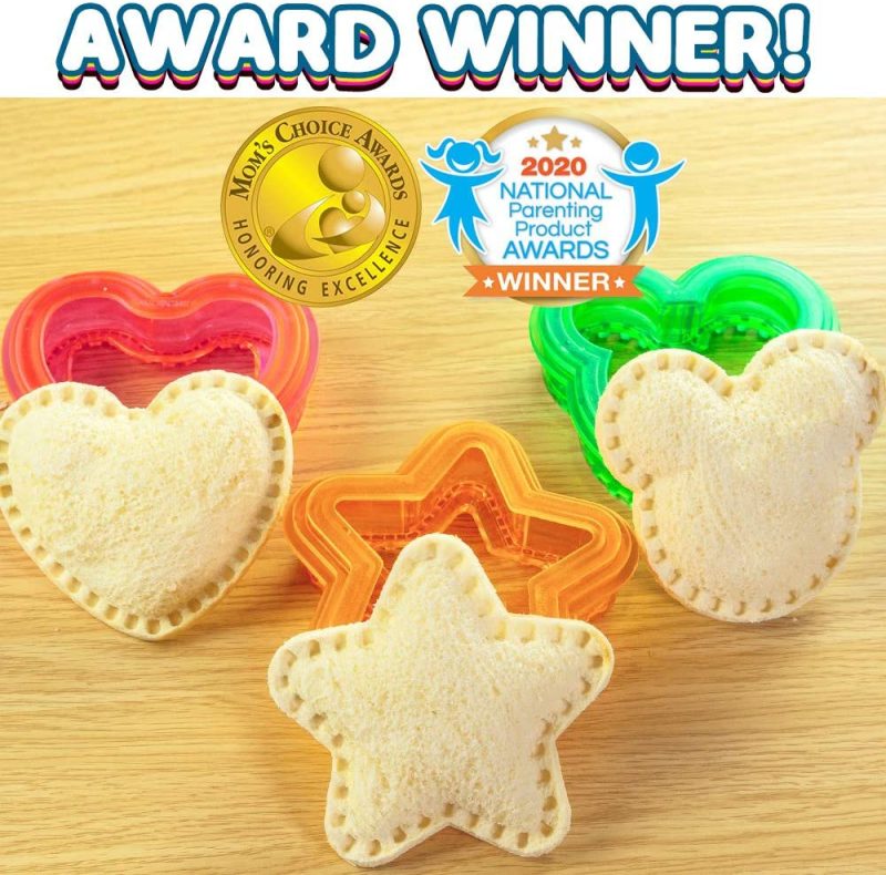 Kitchen & Dining |  Sandwich Cutter And Sealer – Decruster Sandwich Maker – Great For Lunchbox And Bento Box – Boys And Girls Kids Lunch – Sandwich Cutters For Kids (Heart, Star, Mouse) Bakeware Bakeware