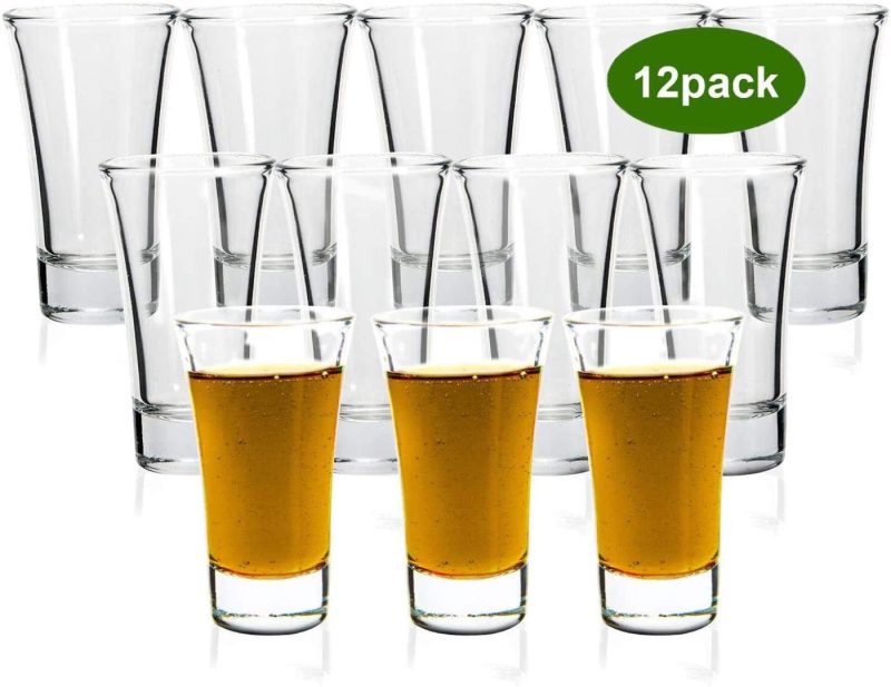 Kitchen & Dining |  Shot Glasses, 50% Off Clearance, Yuleer 2Oz Clear Heavy Base Shot Glass Set, 12 Pack Shooter Glass For Spirits & Liquors Bar Tools & Drinkware Bar Tools & Drinkware