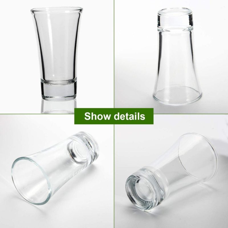 Kitchen & Dining |  Shot Glasses, 50% Off Clearance, Yuleer 2Oz Clear Heavy Base Shot Glass Set, 12 Pack Shooter Glass For Spirits & Liquors Bar Tools & Drinkware Bar Tools & Drinkware