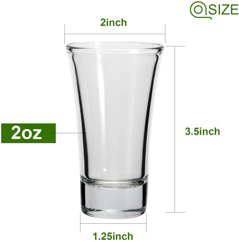 Kitchen & Dining |  Shot Glasses, 50% Off Clearance, Yuleer 2Oz Clear Heavy Base Shot Glass Set, 12 Pack Shooter Glass For Spirits & Liquors Bar Tools & Drinkware Bar Tools & Drinkware